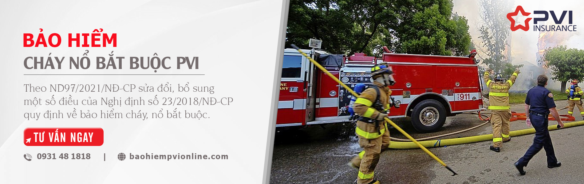BẢO HIỂM CHÁY NỔ BẮT BUỘC PVI